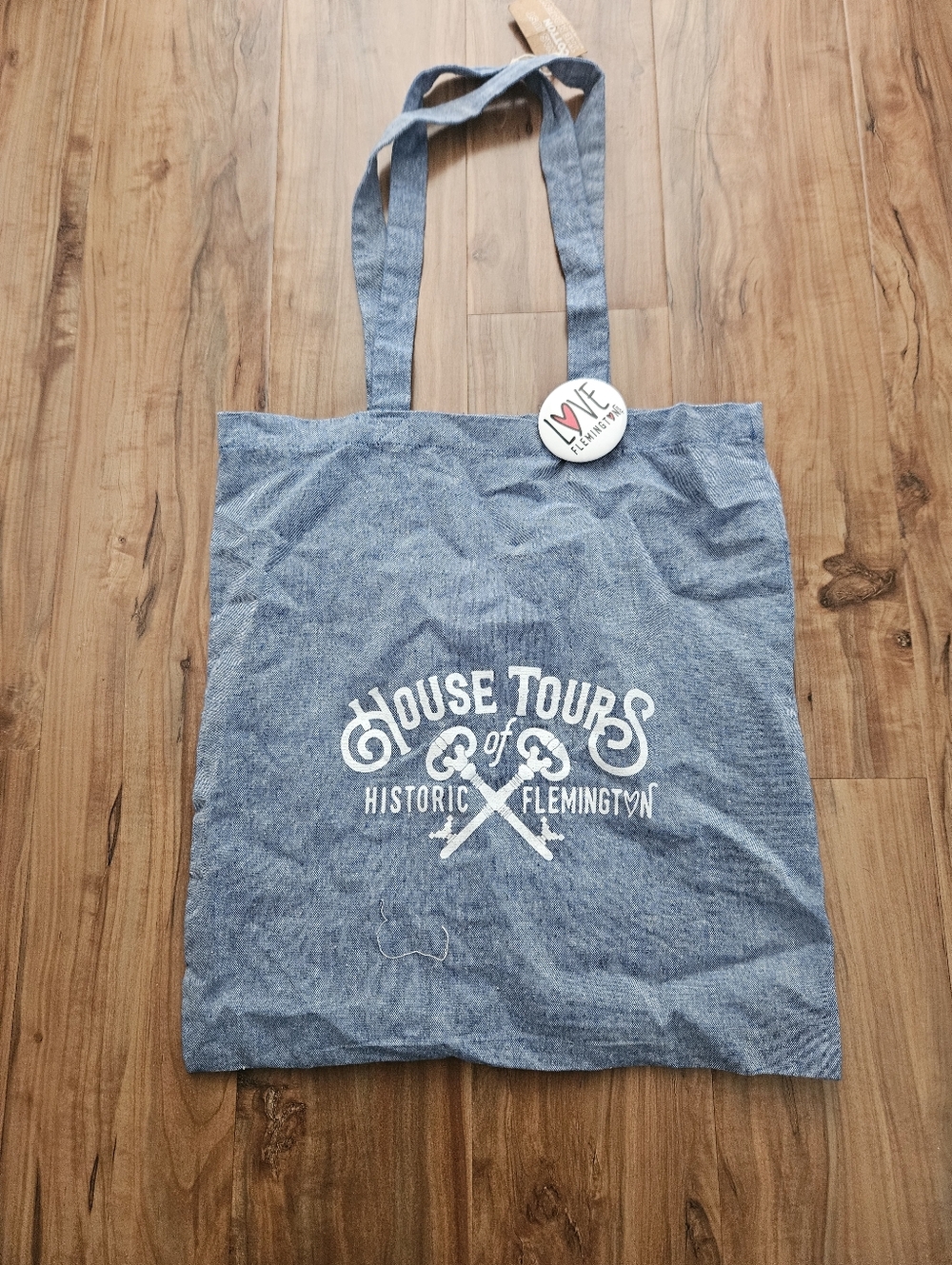 House Tours of Historic Flemington Blue Tote Bag